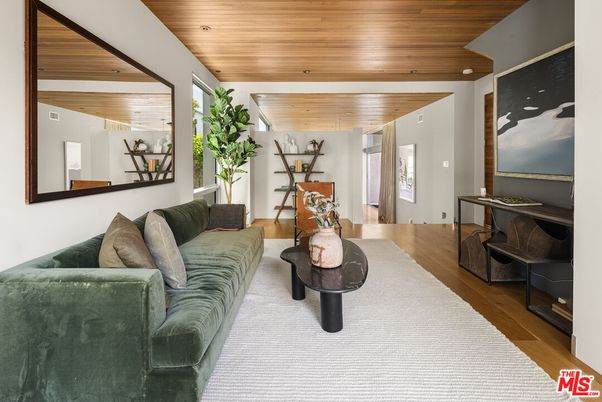 Interior, Living room, Recessed Lighting, Wooden Ceilings, Wood Texture Flooring