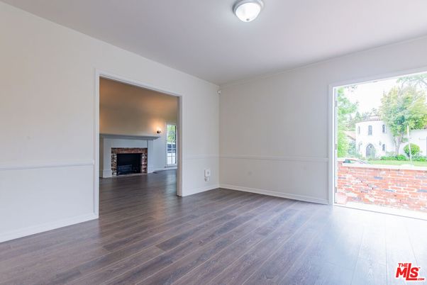 Empty room, Fireplace, Interior, Wood Texture Flooring