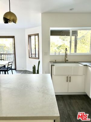 Dining room, Interior, Kitchen, Pendant Lights, Wood Texture Flooring