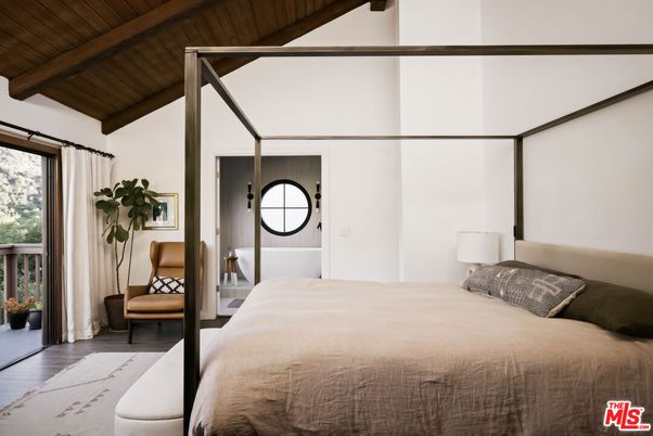 Bedroom, Interior, Wooden Beams, Wooden Ceilings, Wood Texture Flooring