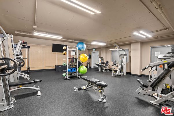 Fitness Equipment, Gym, Interior, Recessed Lighting