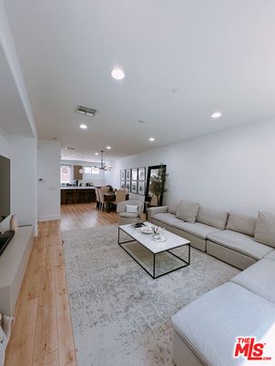 Dining room, Interior, Kitchen, Living room, Pendant Lights, Recessed Lighting, Wood Texture Flooring