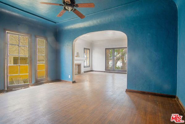 Empty room, Fireplace, Interior, Wood Texture Flooring