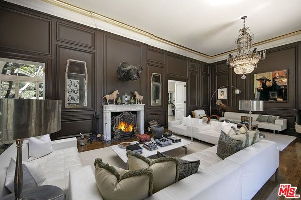 Chandelier, Fireplace, Interior, Living room, Wood Texture Flooring
