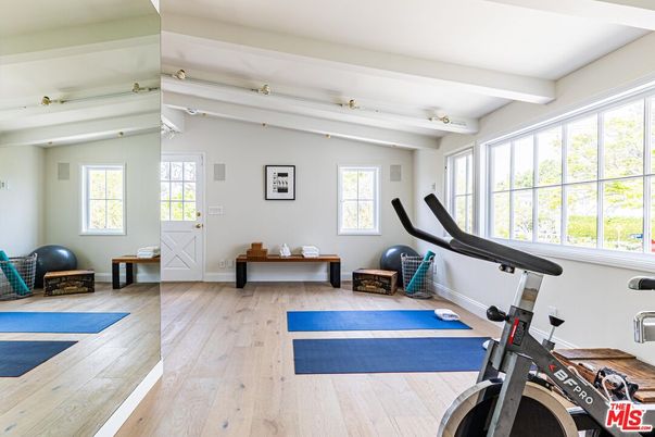 Fitness Equipment, Interior, Wood Texture Flooring