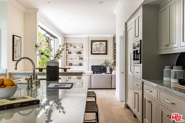 Fireplace, Interior, Recessed Lighting, Wood Texture Flooring