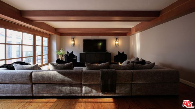 Fireplace, Interior, Living room, Wooden Beams, Wood Texture Flooring