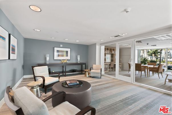 Dining room, Interior, Living room, Recessed Lighting, Wood Texture Flooring