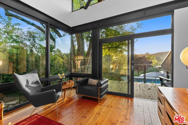 Interior, Sun Room, Wood Texture Flooring