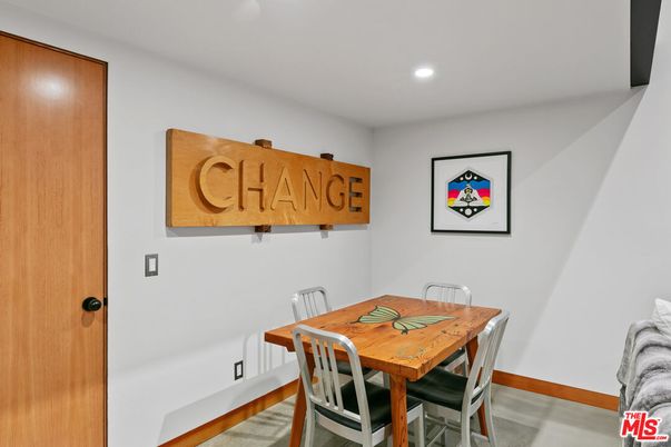 Dining room, Interior, Recessed Lighting