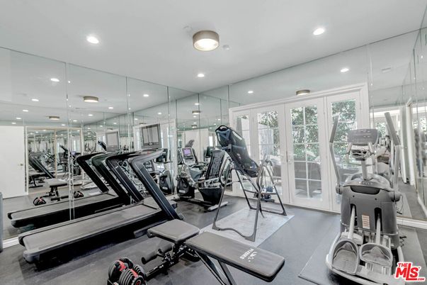Fitness Equipment, Gym, Interior, Recessed Lighting