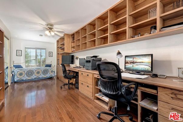 Home Office, Interior, Wood Texture Flooring