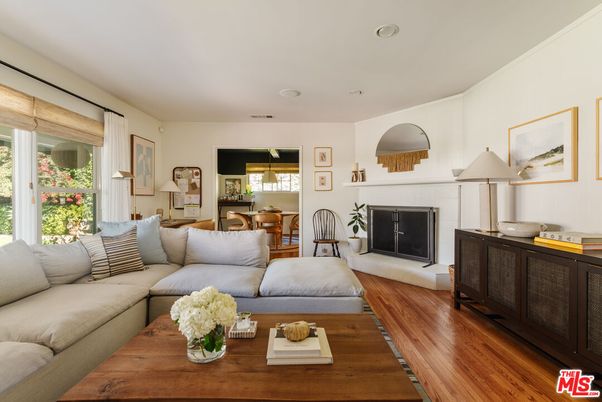 Dining room, Fireplace, Interior, Living room, Wood Texture Flooring