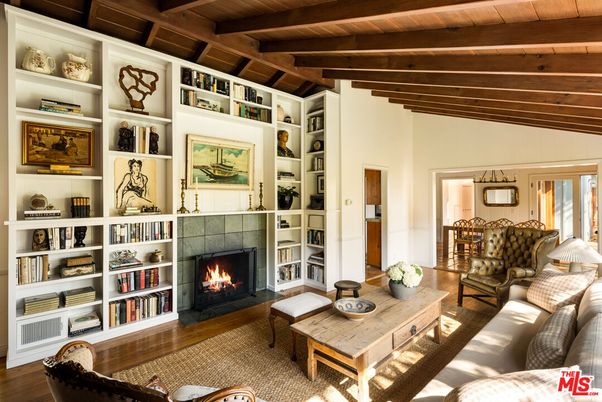 Fireplace, Interior, Living room, Wooden Beams, Wooden Ceilings, Wood Texture Flooring