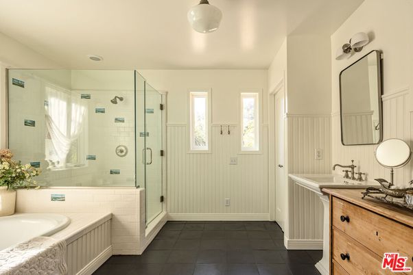 Bathroom, Dual Sink Vanities, Glass Shower, Interior