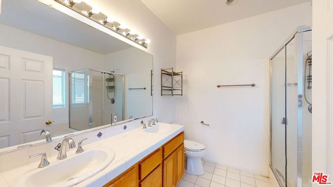 Bathroom, Dual Sink Vanities, Glass Shower, Interior, Tile Countertops