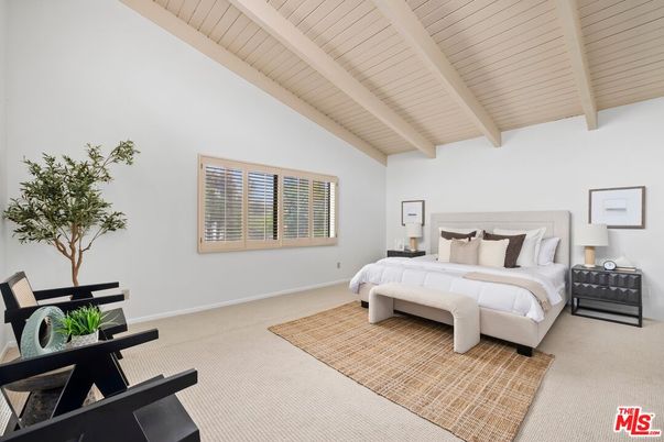 Bedroom, Interior, Wooden Beams