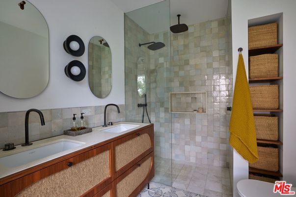 Bathroom, Dual Sink Vanities, Glass Shower, Interior