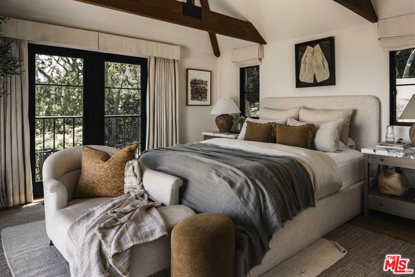 Bedroom, Interior, Wooden Beams