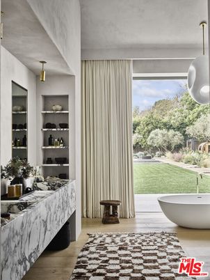 Bathroom, Free Standing Baths, Interior, Wood Texture Flooring