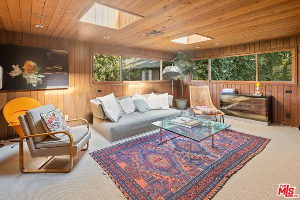 Interior, Living room, Recessed Lighting, Wooden Ceilings, Wooden Walls