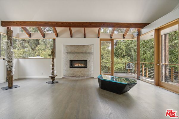 Fireplace, Interior, Wooden Beams, Wood Texture Flooring