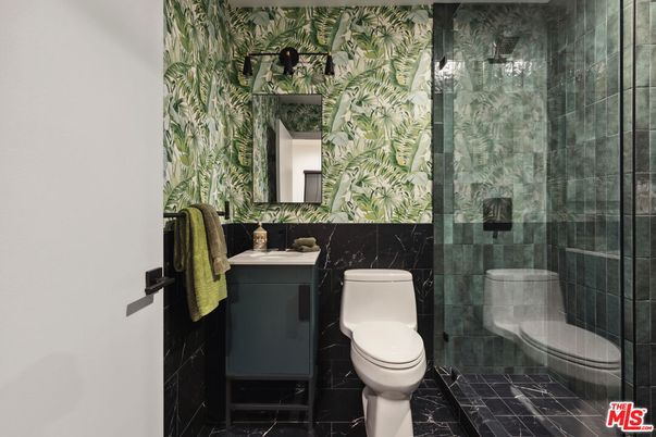 Bathroom, Glass Shower, Interior, Marble
