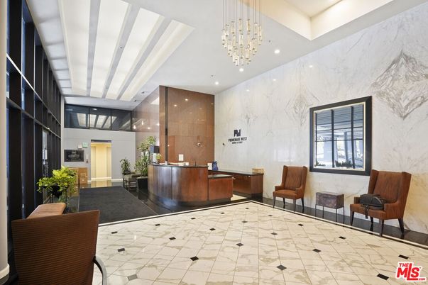 Chandelier, Interior, Marble Walls, Recessed Lighting