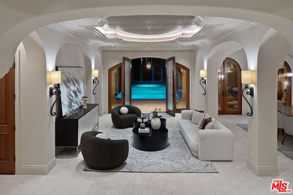 Interior, Living room, Recessed Lighting