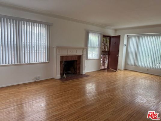 Empty room, Fireplace, Interior, Wood Texture Flooring