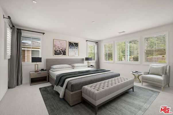 Bedroom, Interior, Recessed Lighting