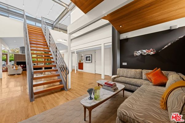 Fireplace, Interior, Living room, Recessed Lighting, Wooden Ceilings, Wood Texture Flooring