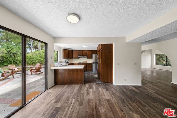 Interior, Kitchen, Wood Texture Flooring