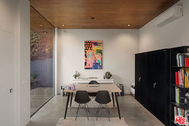 Home Office, Interior, Recessed Lighting, Wooden Ceilings