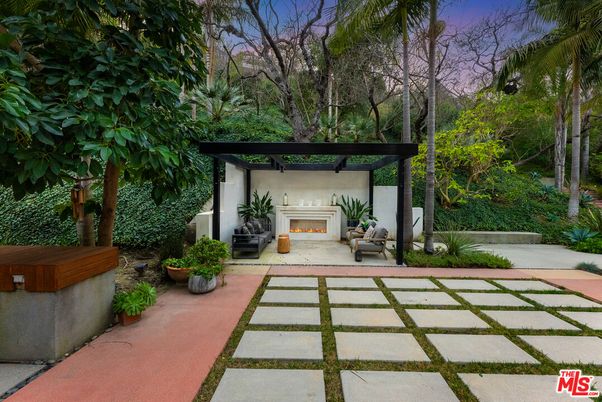 Backyard, Exterior, Fireplace