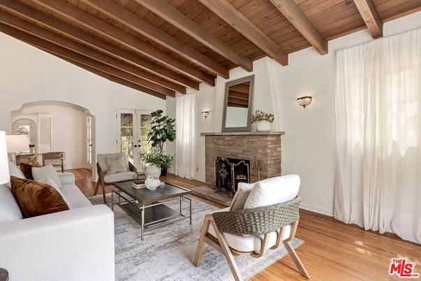Fireplace, Interior, Living room, Wooden Beams, Wooden Ceilings, Wood Texture Flooring