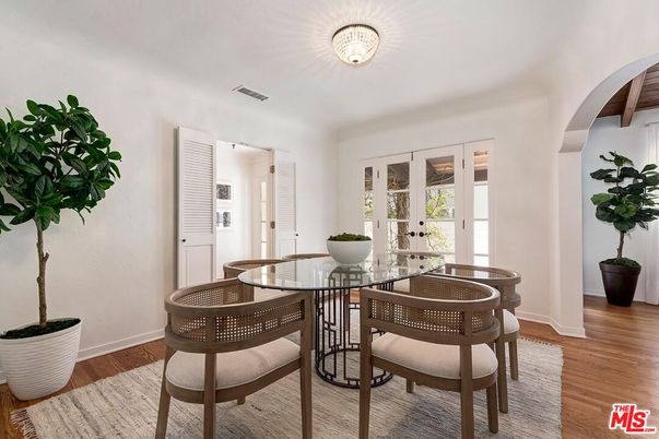 Dining room, Interior, Wood Texture Flooring