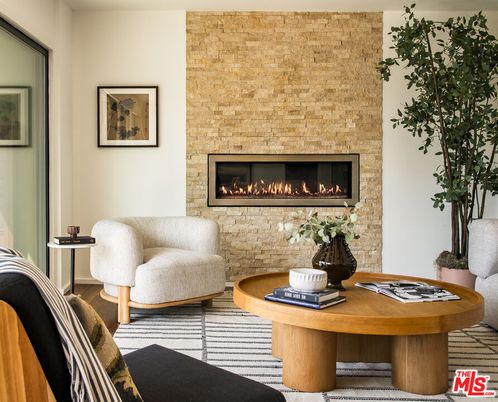 Fireplace, Interior, Stone Walls