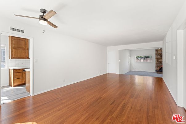 Empty room, Fireplace, Interior, Wood Texture Flooring