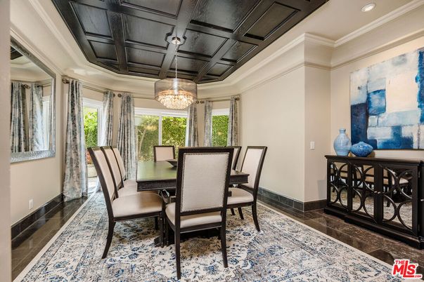 Chandelier, Dining room, Interior, Recessed Lighting