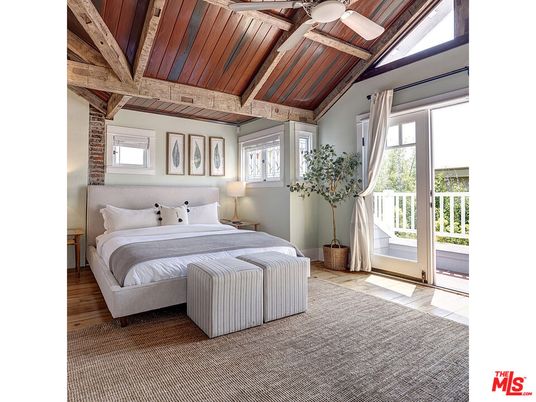 Bedroom, Interior, Wooden Beams, Wooden Ceilings, Wood Texture Flooring