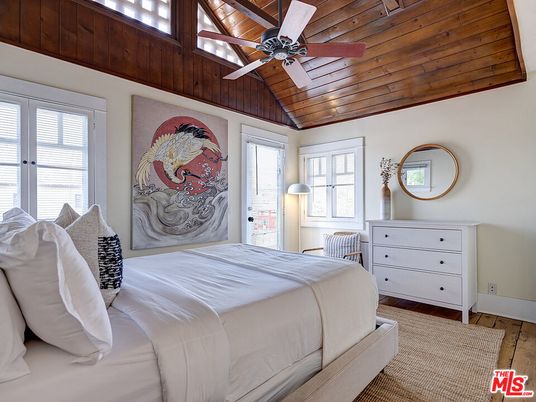 Bedroom, Interior, Wooden Ceilings, Wood Texture Flooring