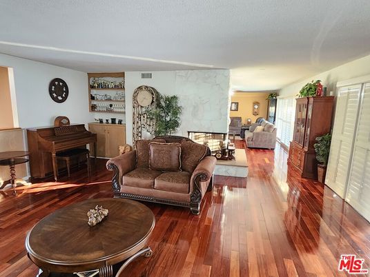 Fireplace, Interior, Living room, Piano, Wood Texture Flooring