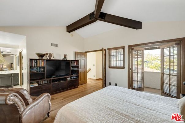 Bedroom, Interior, Wooden Beams, Wood Texture Flooring