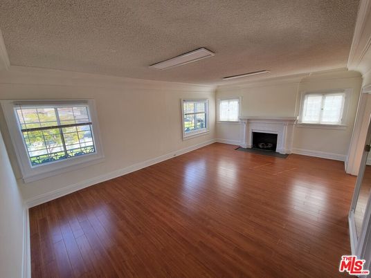 Empty room, Fireplace, Interior, Wood Texture Flooring