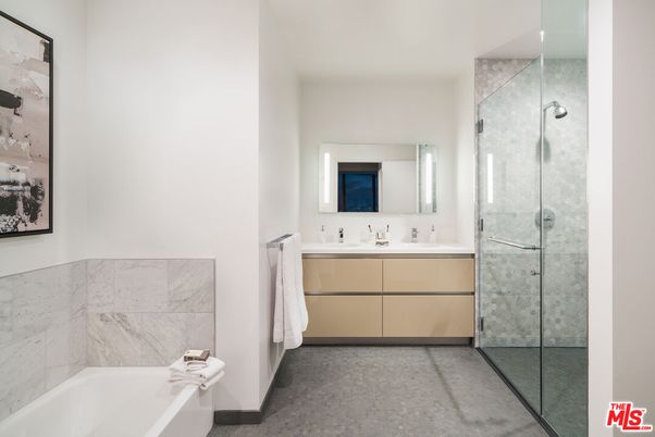 Bathroom, Dual Sink Vanities, Glass Shower, Interior