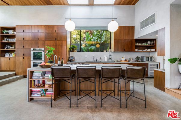 Interior, Kitchen, Pendant Lights, Stainless Steel Appliances, Wooden Ceilings
