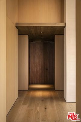 Elevator, Interior, Recessed Lighting, Wood Texture Flooring, Wooden Walls