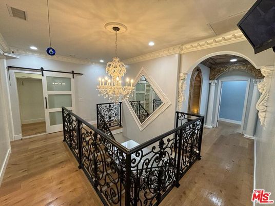 Chandelier, Interior, Recessed Lighting, Wood Texture Flooring