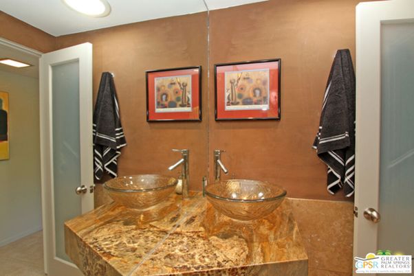 Bathroom, Dual Sink Vanities, Interior, Recessed Lighting, Tile Countertops